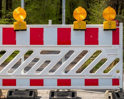 Sperrung des Aumühlewegs inkl. Parkplatz P2